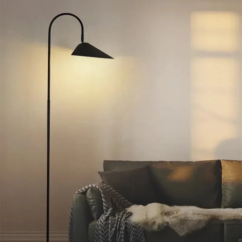 Nordic Minimalist Led Floor Lamp with Changeable Bulb for Living Dining Room Tables Stand Lighting Luminaires - vue 5 sur 8