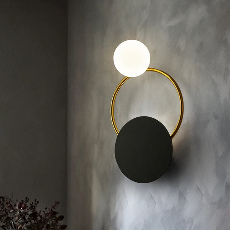 applique murale led nordique postmoderne en fer luminaire décoratif d'intérieur - vue 3 sur 8