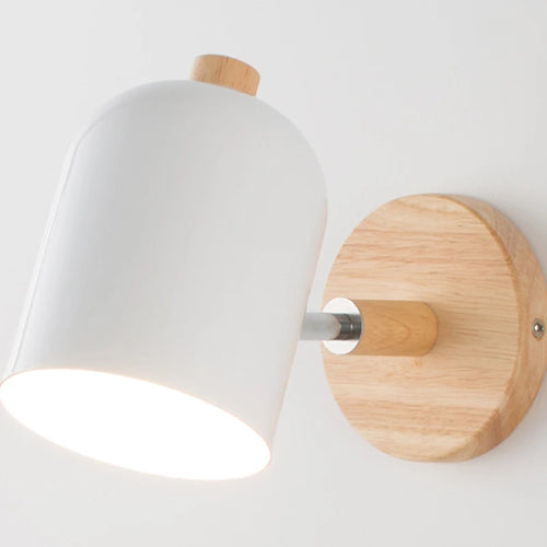 applique murale nordique en fer et bois design moderne - vue 20 sur 19