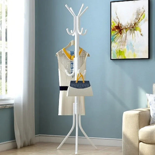 cintre vertical moderne en bois et fer pour rangement - vue 3 sur 6