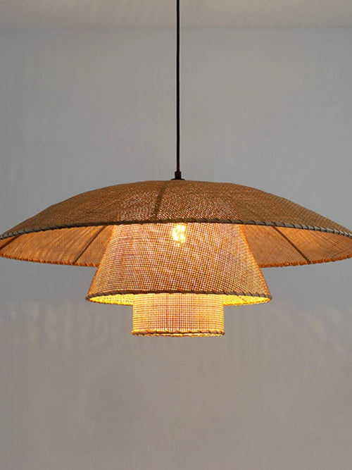 lustre japonais personnalisé pour restaurant bar et décoration intérieure zen - vue 5 sur 9