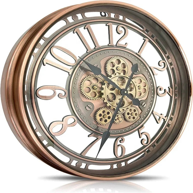 horloge murale mobile en métal décoration intérieure élégante et durable - vue 6 sur 7