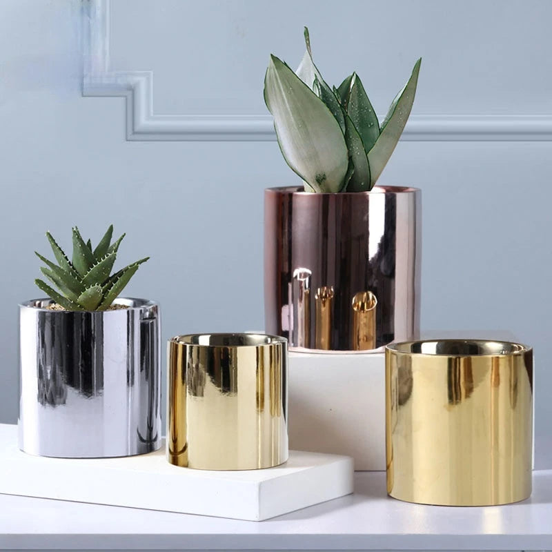 décoration de jardin pot en céramique pour plantes vertes et succulentes - vue 1 sur 9