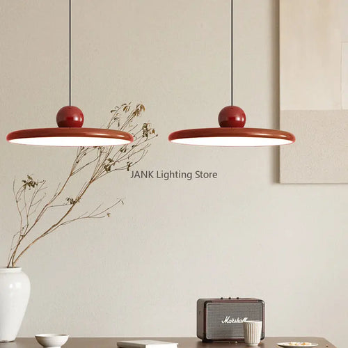Rétro médiéval Bauhaus soucoupe volante suspension Restaurant salon étude lustre créatif LED lampe de décoration intérieure - vue 4 sur 15