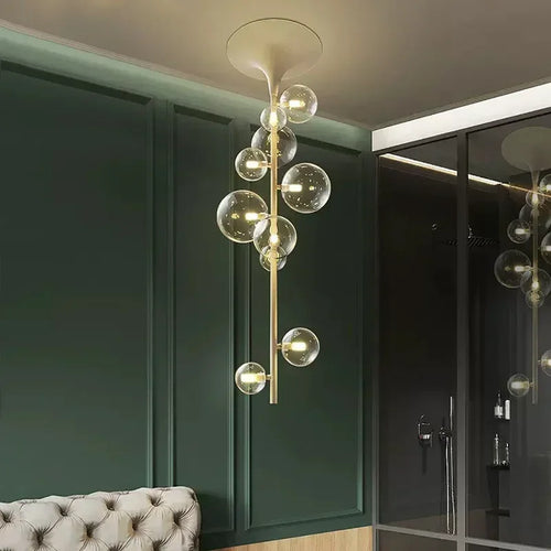 lustre moderne en verre pour une décoration élégante - vue 5 sur 12