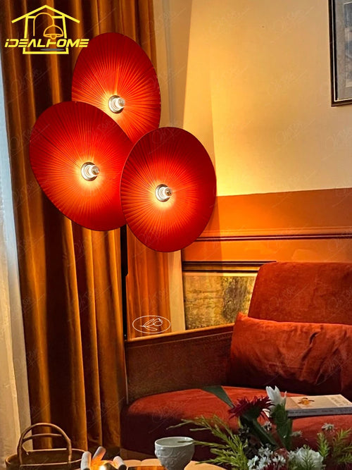 lampe sur pied à led style médiéval avec ventilateur ambiance wabi-sabi - vue 5 sur 8