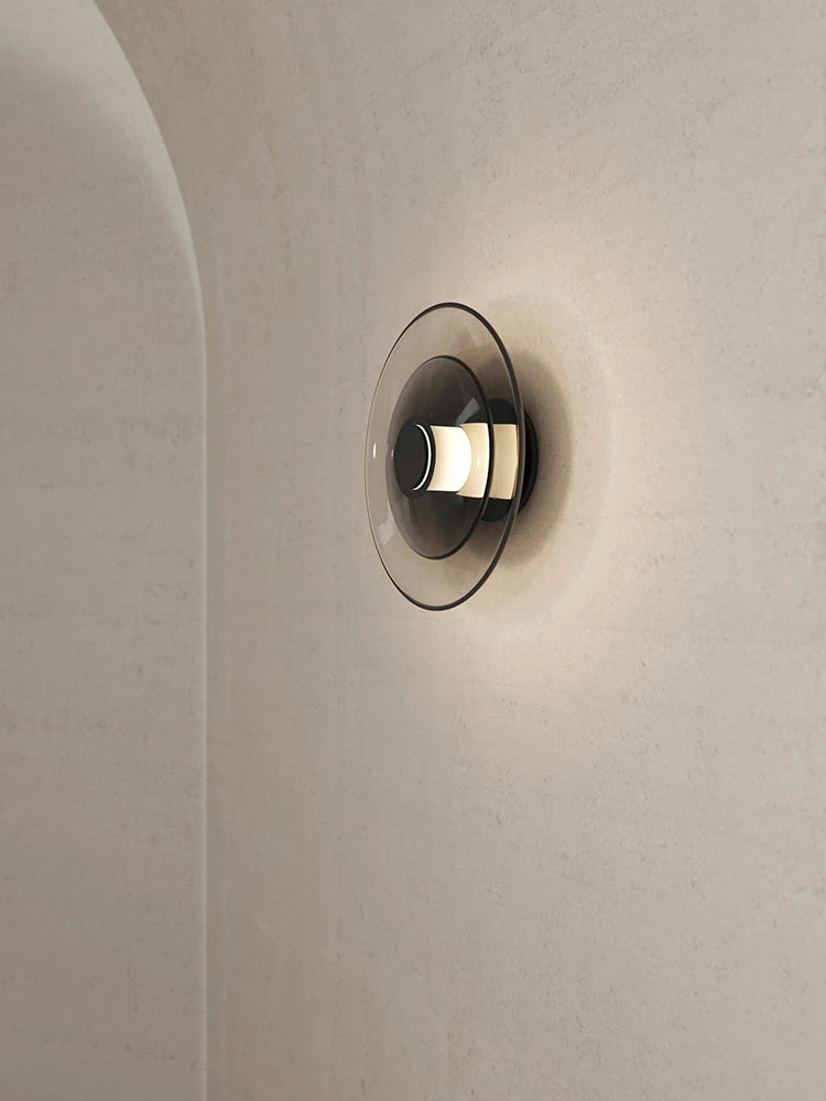 applique murale LED en verre design créatif minimaliste - vue 3 sur 12