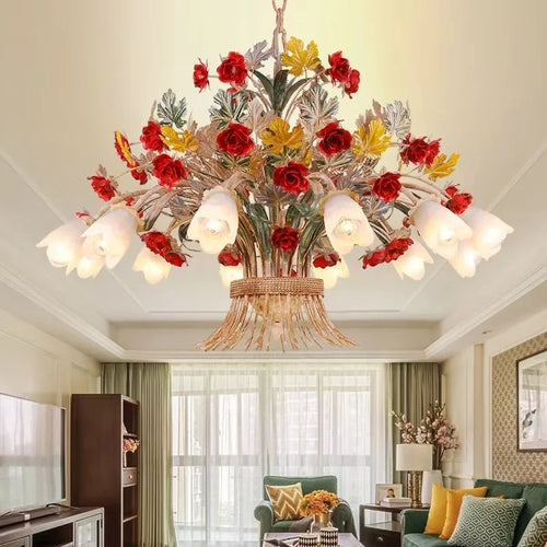 lustre en verre rétro américain pour décoration intérieure élégante - vue 2 sur 10