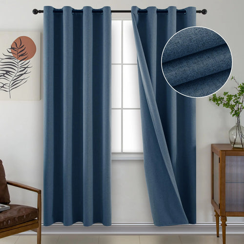 Rideau occultant sur mesure isolant phonique salon chambre - vue 3 sur 10