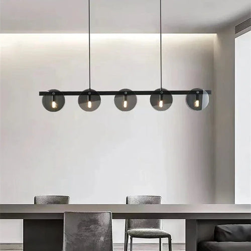 Lustre design en verre style nordique luminaire décoratif moderne - vue 5 sur 13