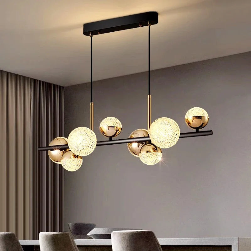 lustre moderne suspension lampes éclairage intérieur suspendues - vue 4 sur 8