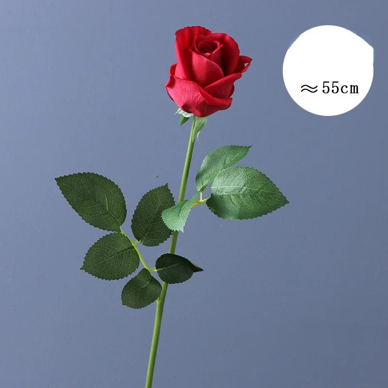 fleur de rose artificielle en latex pour mariage décoration et événements - vue 7 sur 14