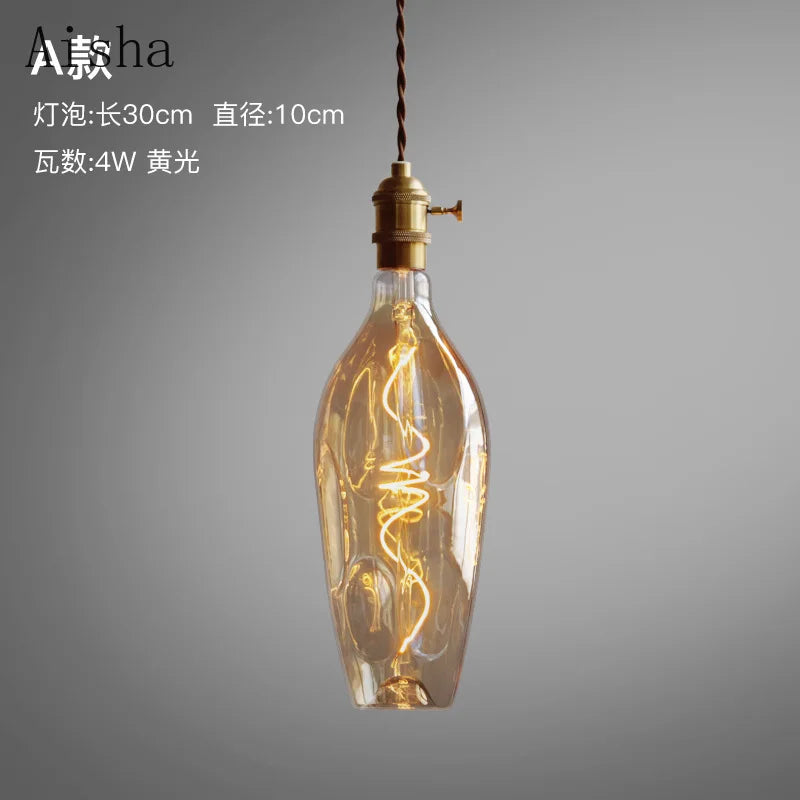 suspension rétro en verre pour intérieur moderne et minimaliste - vue 6 sur 10