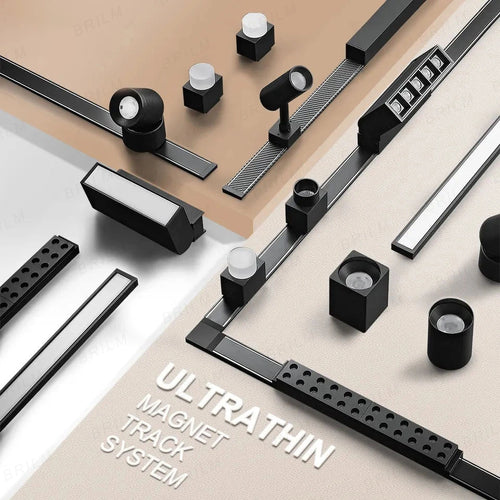 rail d'éclairage magnétique ultra fin montage en surface pour magasin - vue 2 sur 28