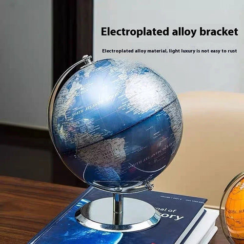 carte du globe rétro pour décoration éducative et géographique - vue 3 sur 9