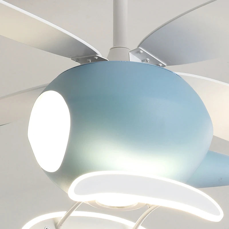 suspension hélicoptère ventilateur led pour enfants télécommande directe - vue 5 sur 8