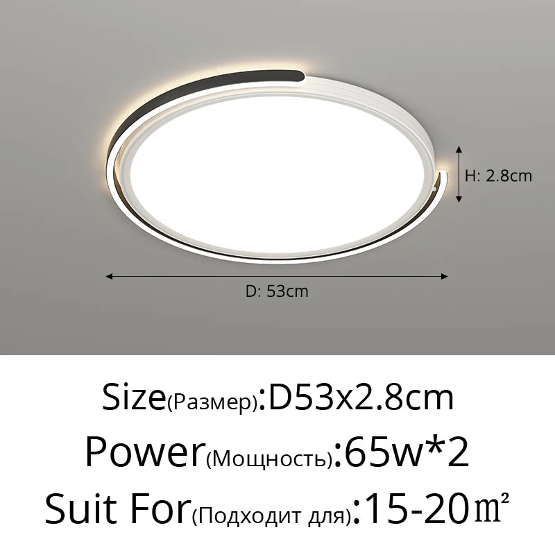 plafonnier led moderne pour éclairage décoratif intérieur - vue 14 sur 14
