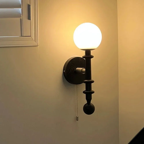 applique murale vintage haut de gamme avec interrupteur à tirette - vue 3 sur 11