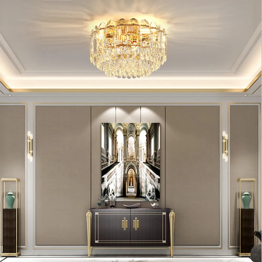 plafonnier led smokey gris luxe moderne déco intérieur salon collection 2023 - vue 5 sur 28