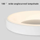 plafonnier led macaron moderne circulaire grain de bois réglable