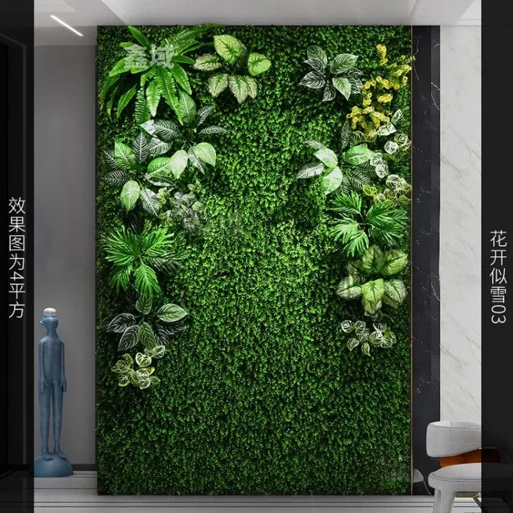 mur végétal artificiel pour décoration extérieure et aménagement paysager - vue 25 sur 30