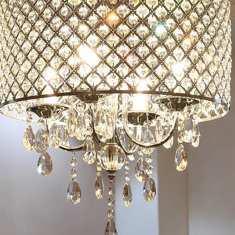 lustre vintage en cristal et fer pour restaurant ou bar - vue 8 sur 8