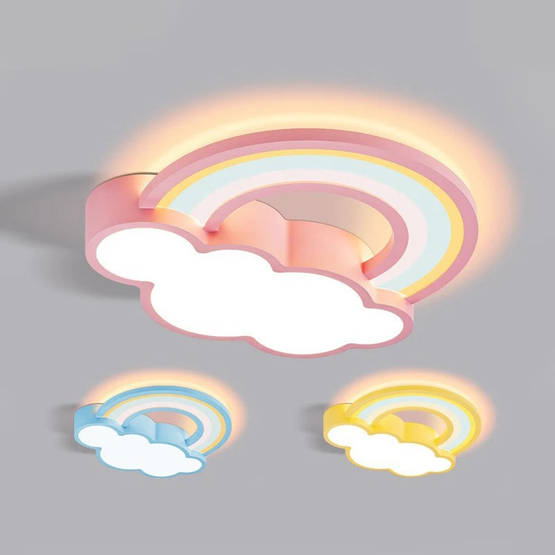 plafonnier led nuage lumière moderne pour chambre enfant - vue 6 sur 9