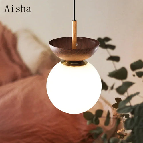 suspension rétro en forme de bûche style nordique décoratif intérieur - vue 4 sur 10