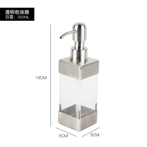 distributeur de savon liquide en acier inoxydable pour salle de bain - vue 17 sur 20