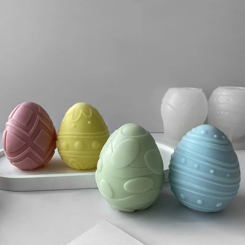 moule en silicone pour bougies œufs de pâques fait maison - vue 3 sur 21