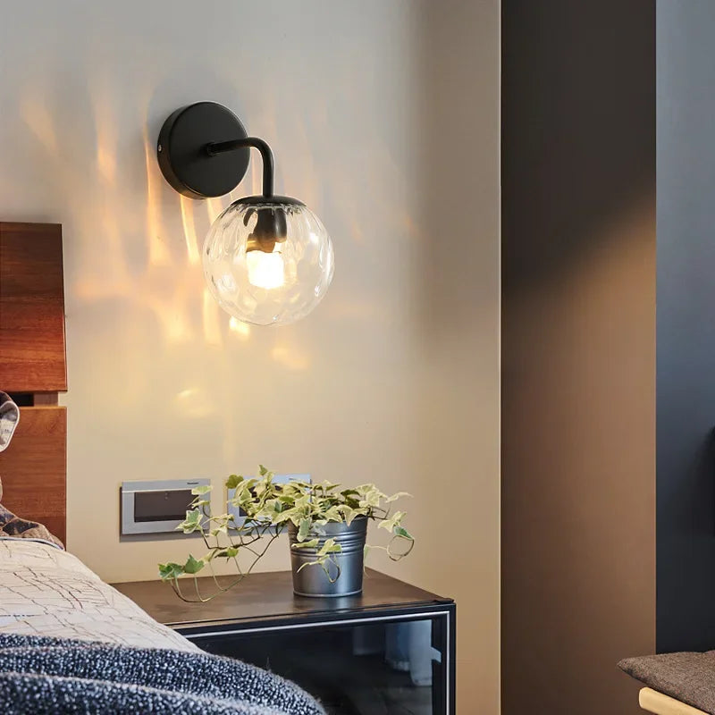 applique murale en verre style européen à led pour intérieur - vue 6 sur 6