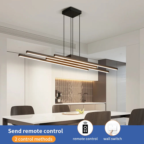 lustre moderne design nordique lumineux pour bar et restaurant - vue 4 sur 9