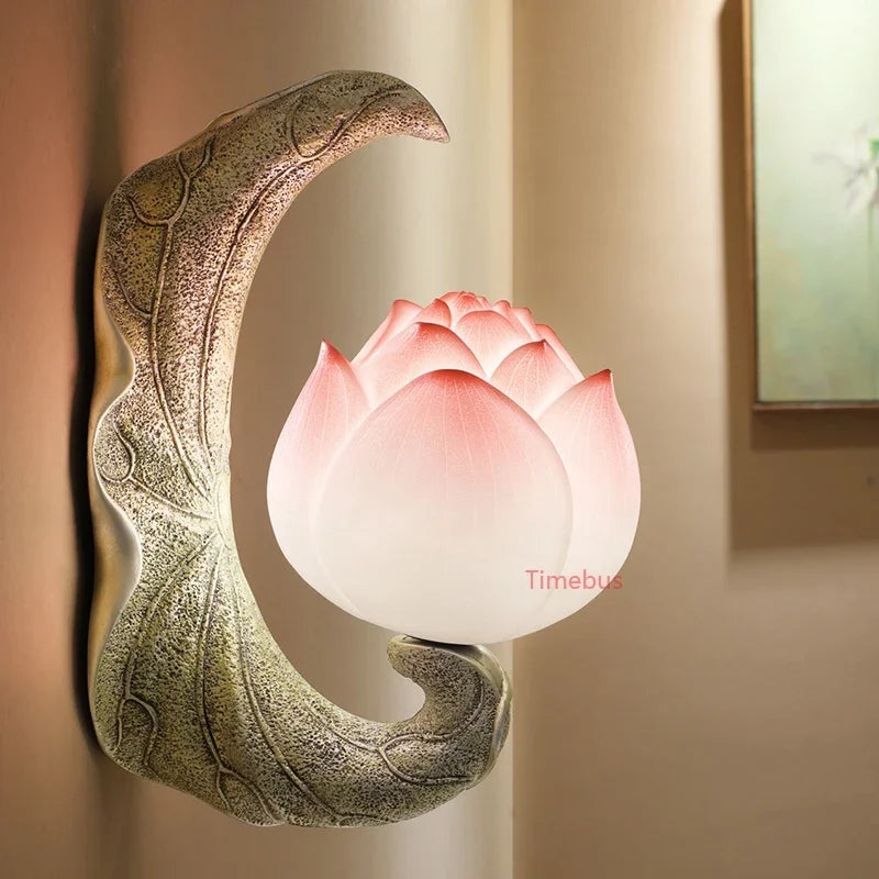 applique murale en verre coloré style chinois pour intérieur et balcon - vue 4 sur 10
