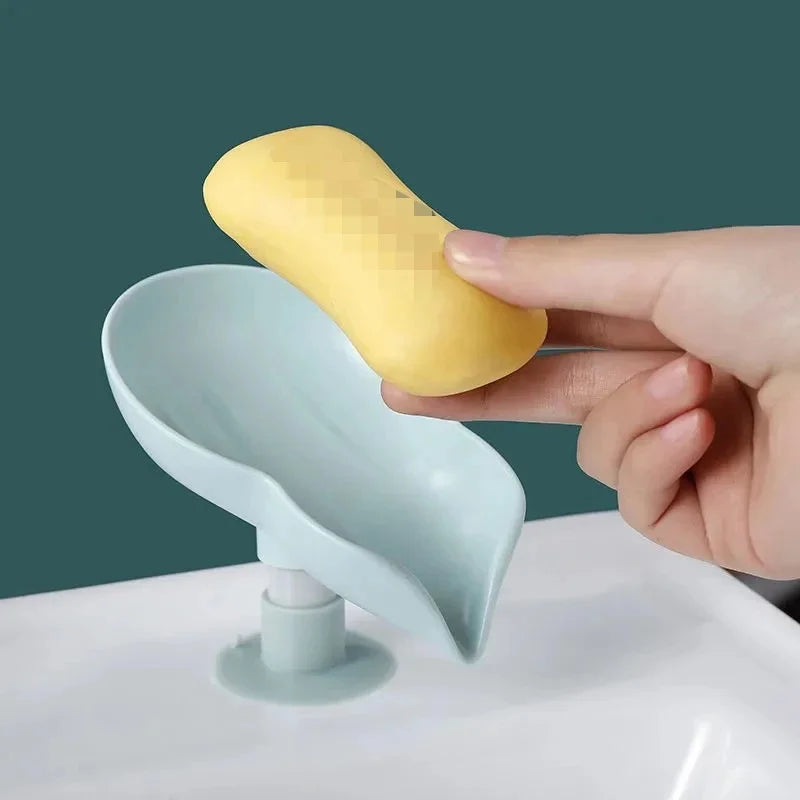 boîte à savon originale en forme de feuille pour la salle de bain - vue 5 sur 8