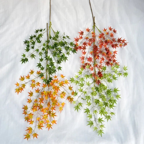 plantes artificielles feuilles d'érable décoratives pour intérieur automnal - vue 6 sur 8