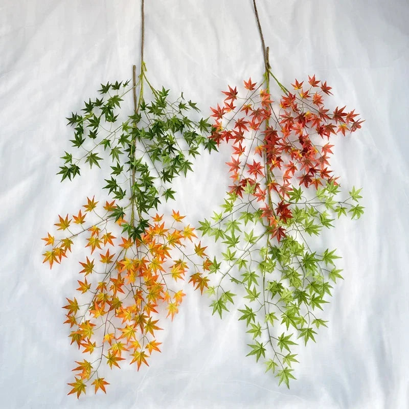 plantes artificielles feuilles d'érable décoratives pour intérieur automnal - vue 5 sur 8