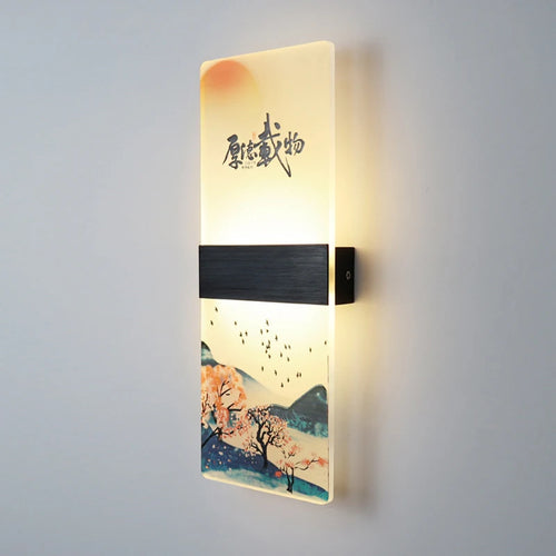 applique murale japonaise en acrylique pour décoration moderne - vue 4 sur 14