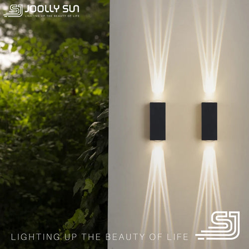 JoollySun applique murale LED lumières éclairage extérieur moderne décor à la maison luminaires pour balcon porche lampe étanche IP65 appliques murales - vue 5 sur 11