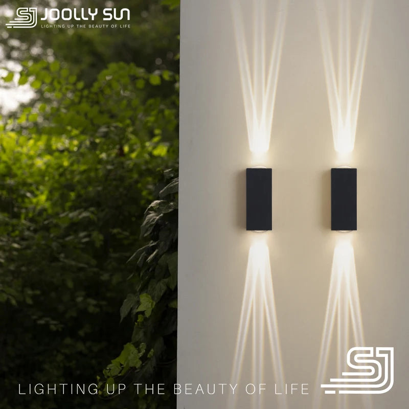 JoollySun applique murale LED lumières éclairage extérieur moderne décor à la maison luminaires pour balcon porche lampe étanche IP65 appliques murales - vue 4 sur 11