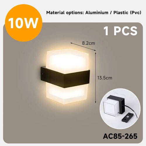 applique murale étanche à led pour extérieur et jardin - vue 9 sur 8