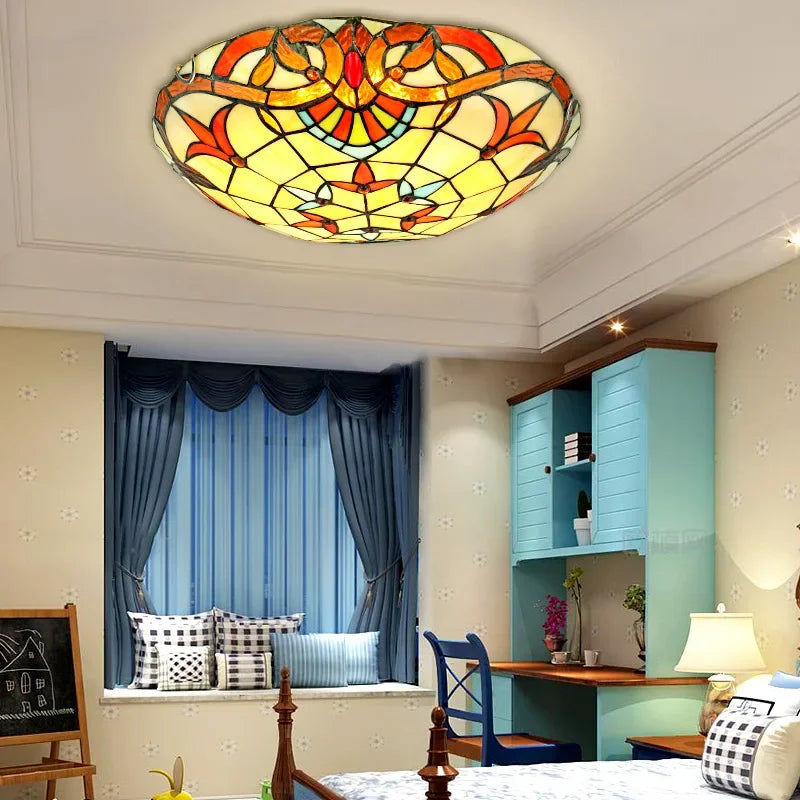plafonnier baroque européen à led pour décoration loft - vue 3 sur 8