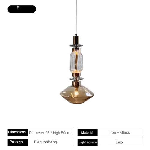suspension décorative en verre style post-moderne pour divers espaces - vue 11 sur 13