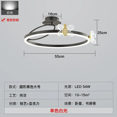 plafonnier led rond design pour éclairage intérieur moderne - vue 10 sur 14