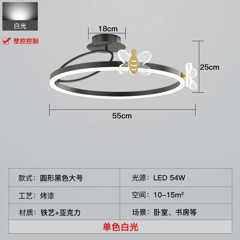 plafonnier led rond design pour éclairage intérieur moderne - vue 9 sur 14