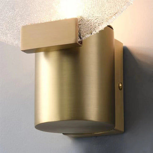 applique murale en cuivre et verre au design minimaliste - vue 7 sur 7