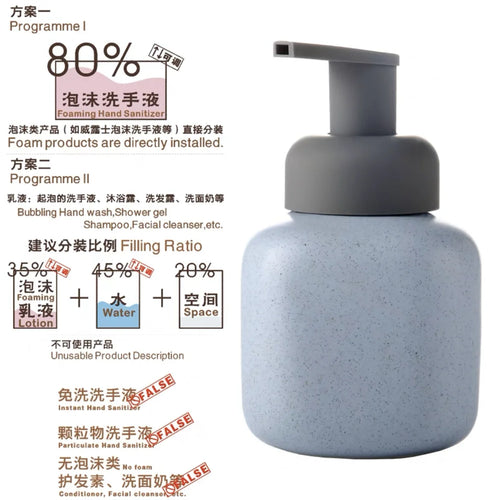 bouteille en céramique pour savon et gel douche portable - vue 22 sur 21