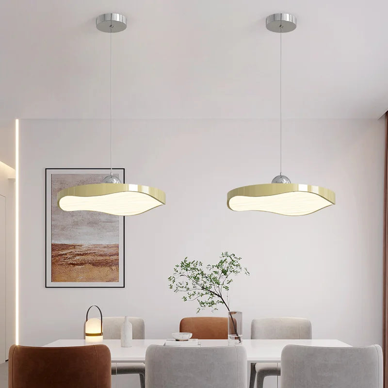 lustre rond moderne minimaliste protection des yeux - vue 5 sur 30
