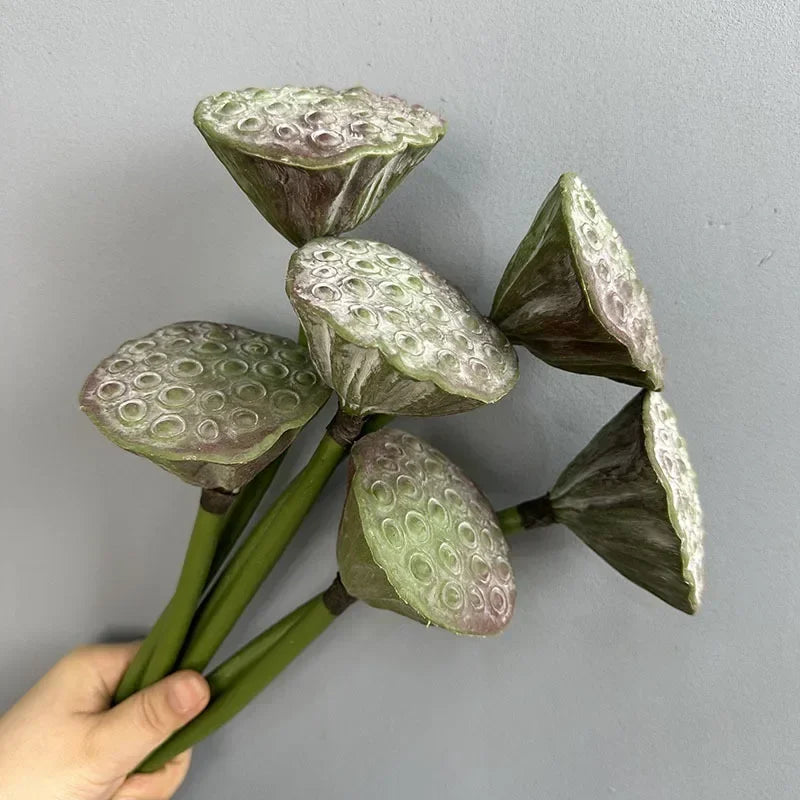 plantes artificielles lotus touché réel décoration florale pour intérieur - vue 5 sur 8