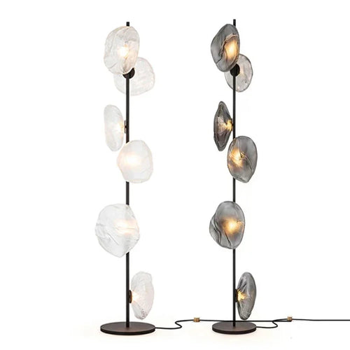 Scandinavia Glass Shade Led Floor Lamp Living Room Home Decor Corner Sofa Bedroom Bedside Standing Table Light - vue 2 sur 14