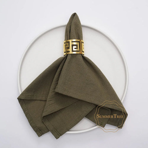 Serviette de table coton lavables lot 24 style pastoral